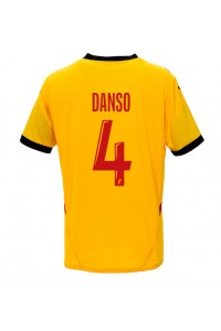 RC Lens Kevin Danso #4 Voetbaltruitje Thuis tenue 2024-25 Korte Mouw